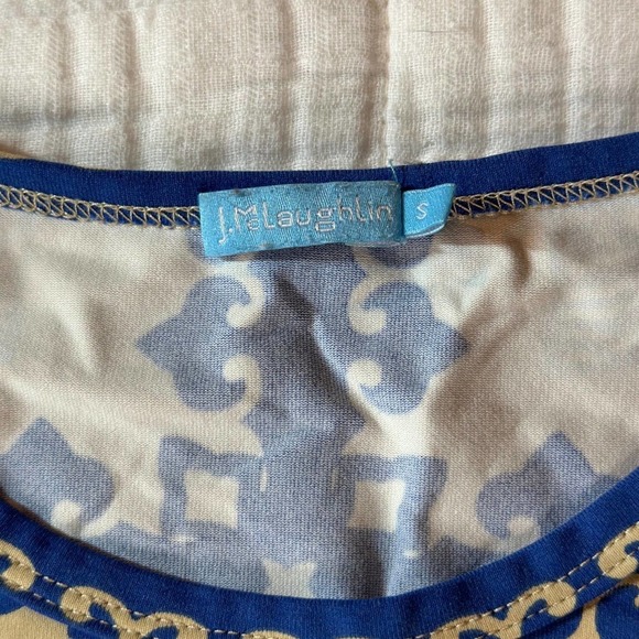 J McLaughlin~Art 2Wear~Statement Print Catalina Cloth Signature Top, Small - Picture 2 of 7